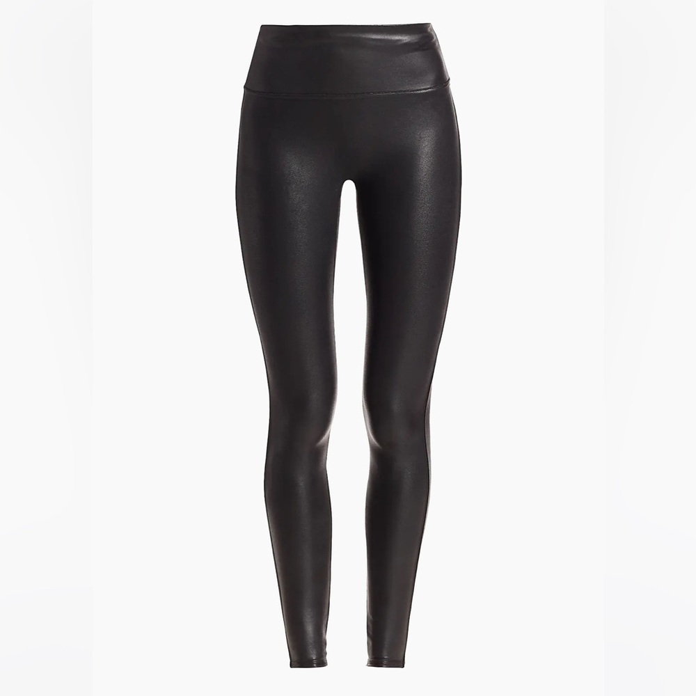 SPANX by Sara Blakely Faux Leather Leggings size Large